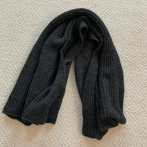 Cozy charcoal winter scarf